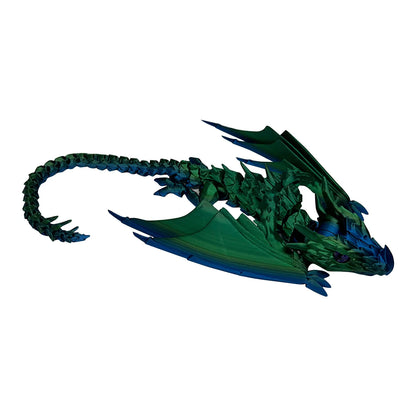 3d Printed Steam Technology Dinosaur Animal Toys Home Room Car Ornaments Joints Can Move Freely Steam Technology Flying Dragon - Pedlar's Attic