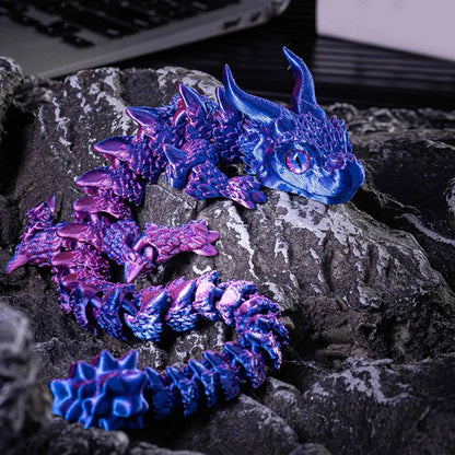3d Printed Steam Technology Dinosaur Animal Toys Home Room Car Ornaments Joints Can Move Freely Steam Technology Flying Dragon - Pedlar's Attic