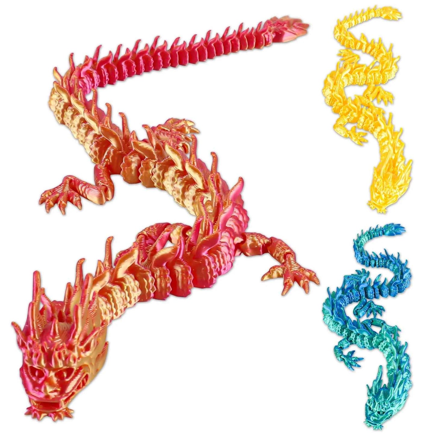 3D Printed Dragon Model 30.7cm- - Pedlar's Attic