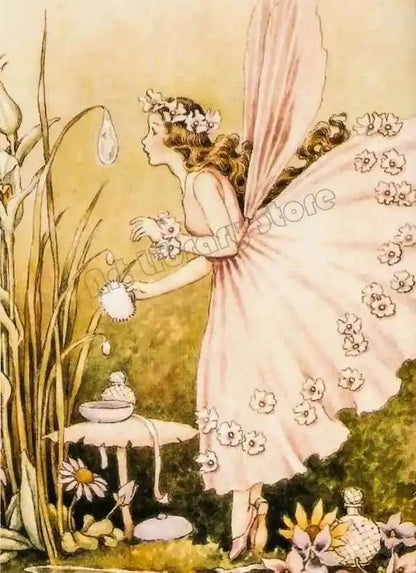 Fantasy Cute Fairy Illustration by Ida Rentou Surrealism Artwork Poster - Pedlar's Attic