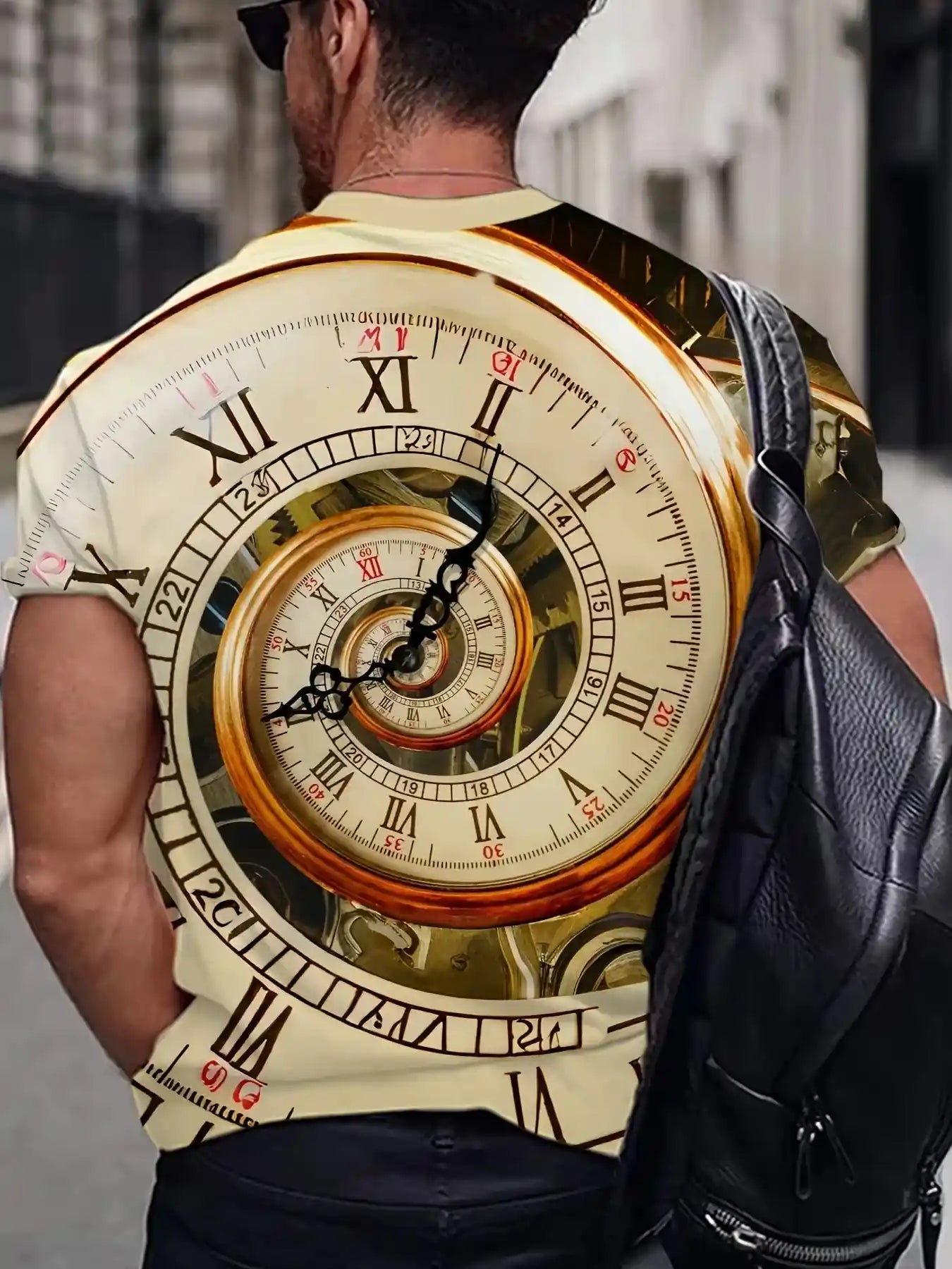 Clockwork Spiral – Abstract Clock 3D Print Tee