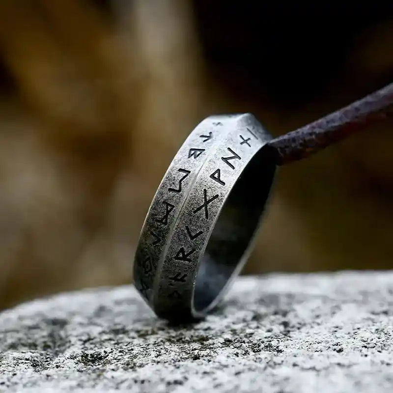 Vintage Odin Norse Viking Amulet Rune Rings - Pedlar's Attic