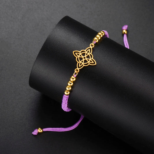 The Amulet Knot — Stainless Steel Charm Bracelet
