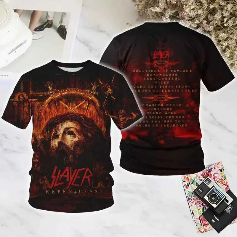 3D T-Shirts -multiple styles! SLAYER! Men's T-shirts