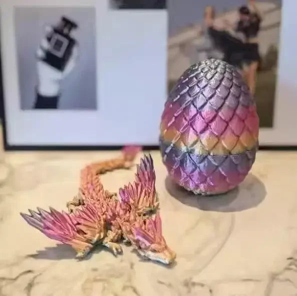 3D Printed Dragon Colorful Gem Dragon Figurines