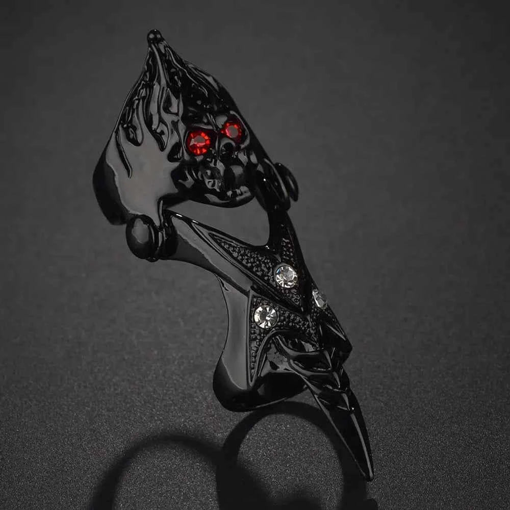 Dragon Eagle Skull Joint Knuckle Full Finger Claw Ring