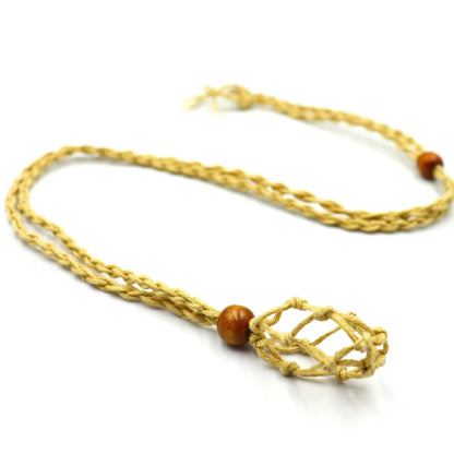 The Rainkeeper — Braided Crystal Catcher Necklace