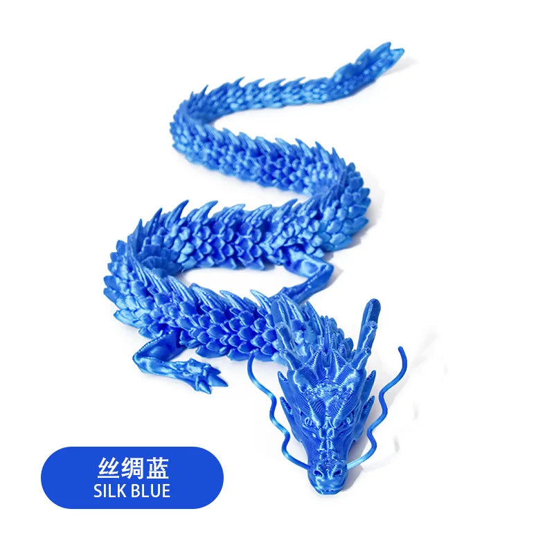 3d-printed Chinese dragon ornaments handicrafts can move the joints
