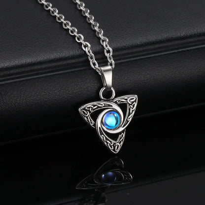 Celtic Knot Moonstone Pendant Necklace