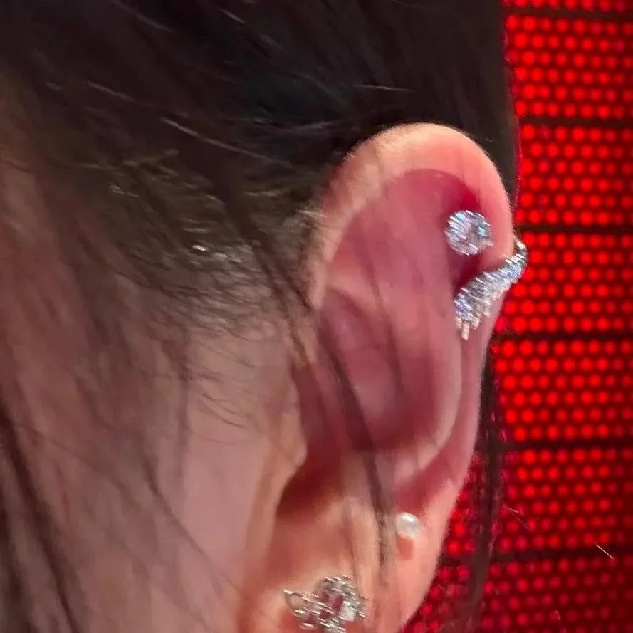 Whisper of Wings — Zircon Wing Ear Cuff