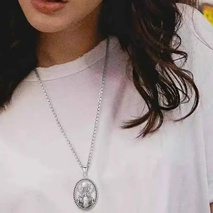 Hecate necklace, March goddess pendant ,box chain - Pedlar's Attic