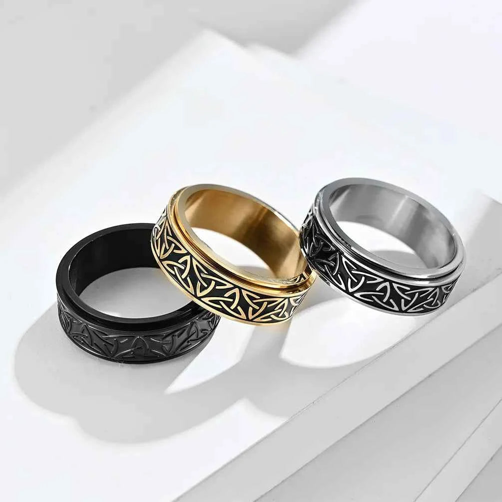 Viking Celtic Knot Rune Rings