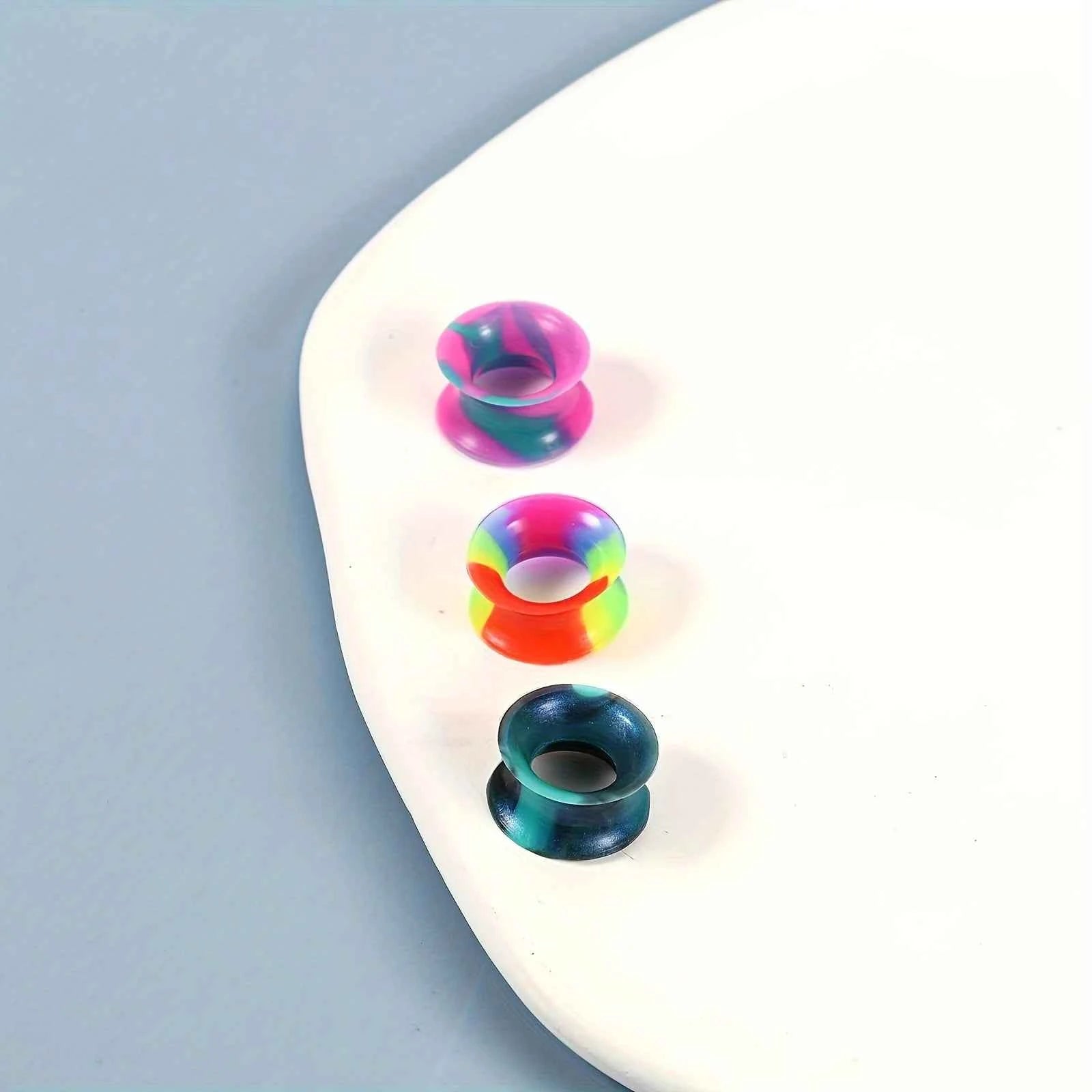 1/3 pairs Gradient Colorful Silicone Ear Plugs - Pedlar's Attic