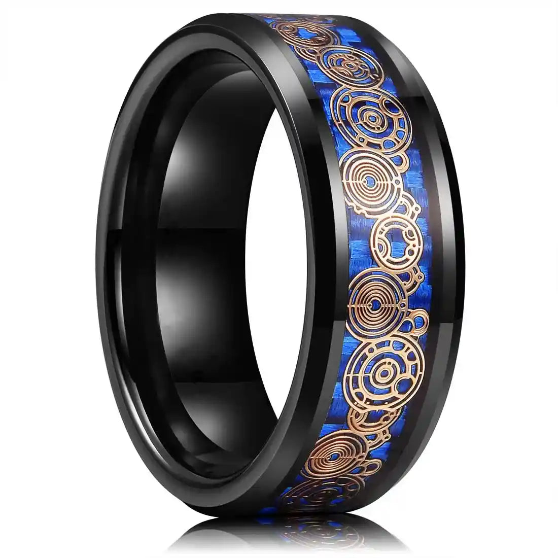 21 Colors 8mm Men's Stainless Steel Celtic Dragon Ring - Pedlar's Attic