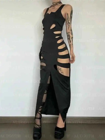 AltGoth Harajuku Gothic Dark Dress - Pedlar's Attic