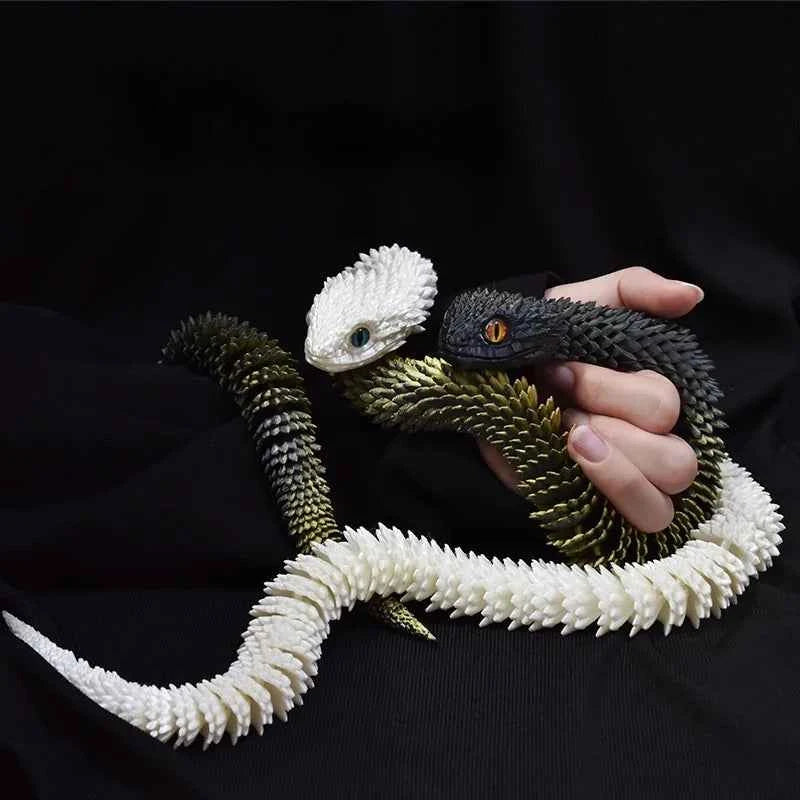 3D Printed Snake Rotatable Articulated - Pedlar's Attic
