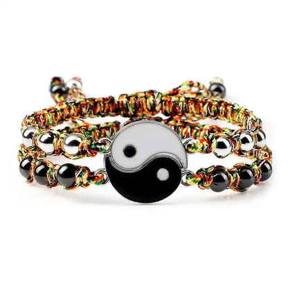 2Pcs/set Dragon Tai Chi Gossip Braided Bracelets lots of styles - Pedlar's Attic