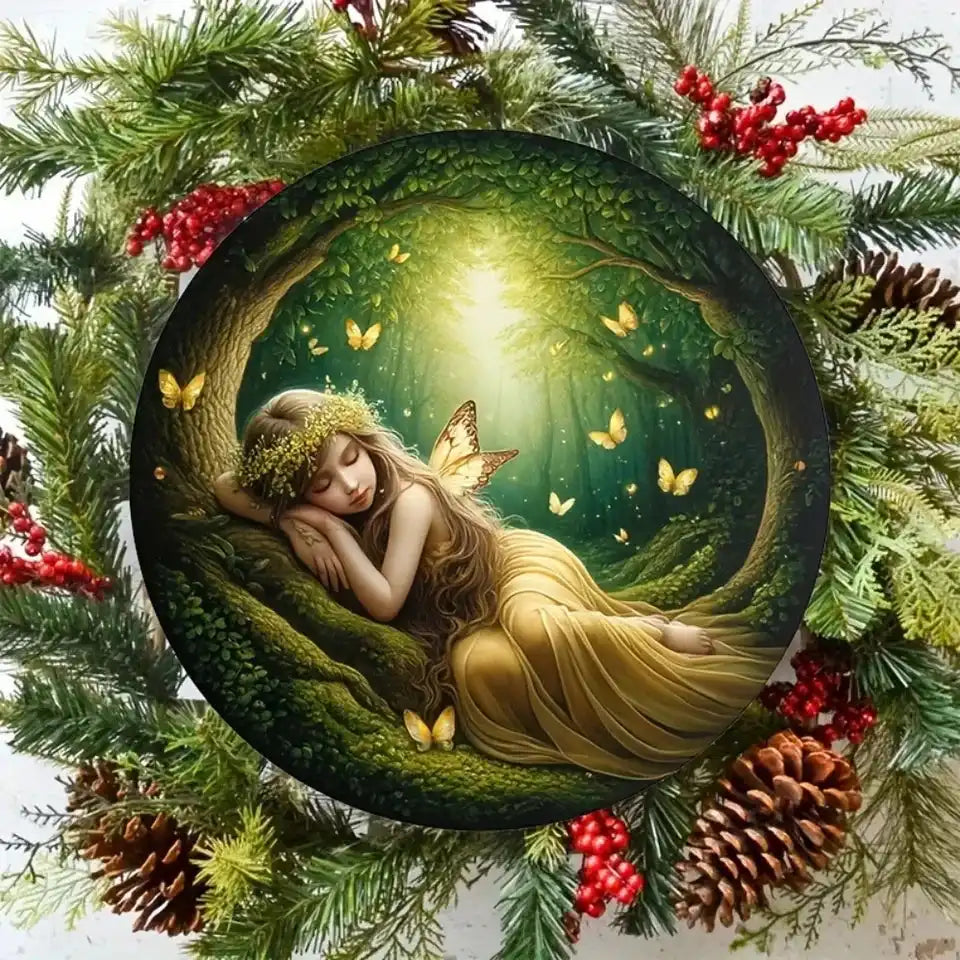 Where the Forest Breathes — Aluminum Butterfly Fairy Wall Art