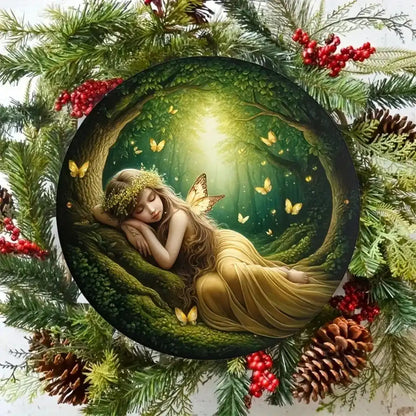 Where the Forest Breathes — Aluminum Butterfly Fairy Wall Art