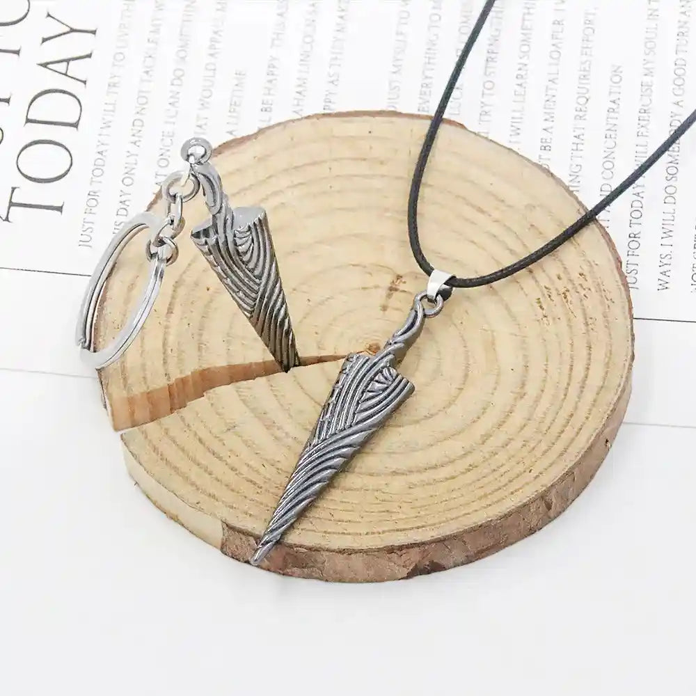Game Hollow Knight Bone Nail Logo Necklace - Pedlar's Attic