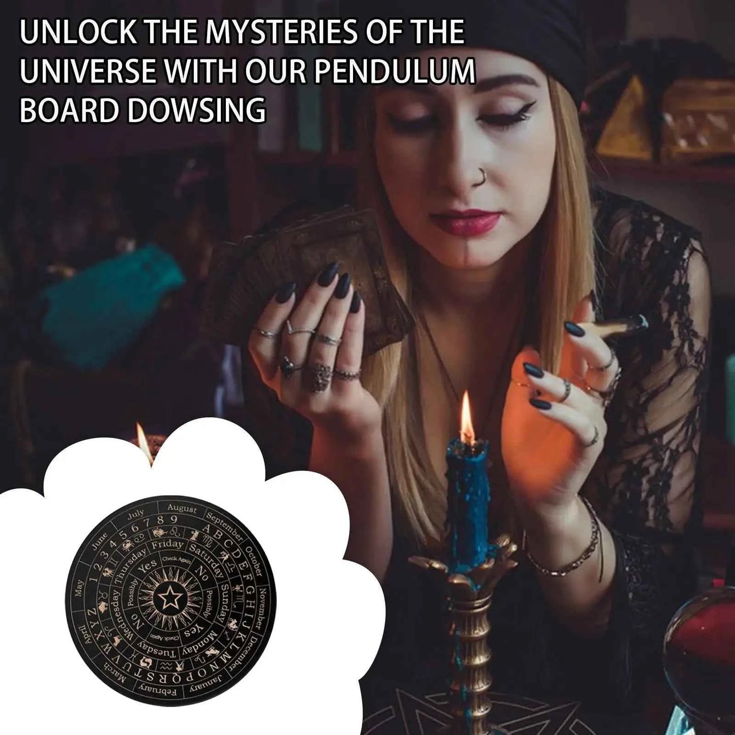 Ouija Spirit Board Wooden Decorative Message Planchette Boards With Letters Spirit Decorations Ouija Board Game For Themed