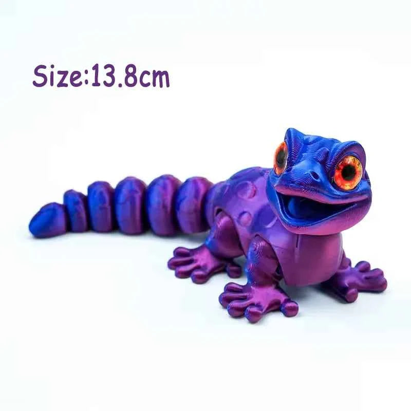 3D Printed Animals Toy Multi-joint Movable Dinosaur Snake Fidget Toy Adults Autism Stress Relief Toys Desktable Decor Kids Gift