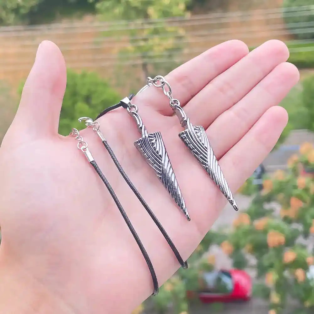 Game Hollow Knight Bone Nail Logo Necklace - Pedlar's Attic