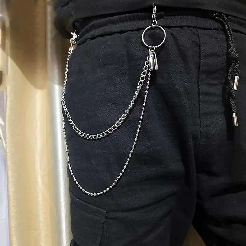 The Chain Between the Loops — Gothic Punk Belt Loop Wallet Chain