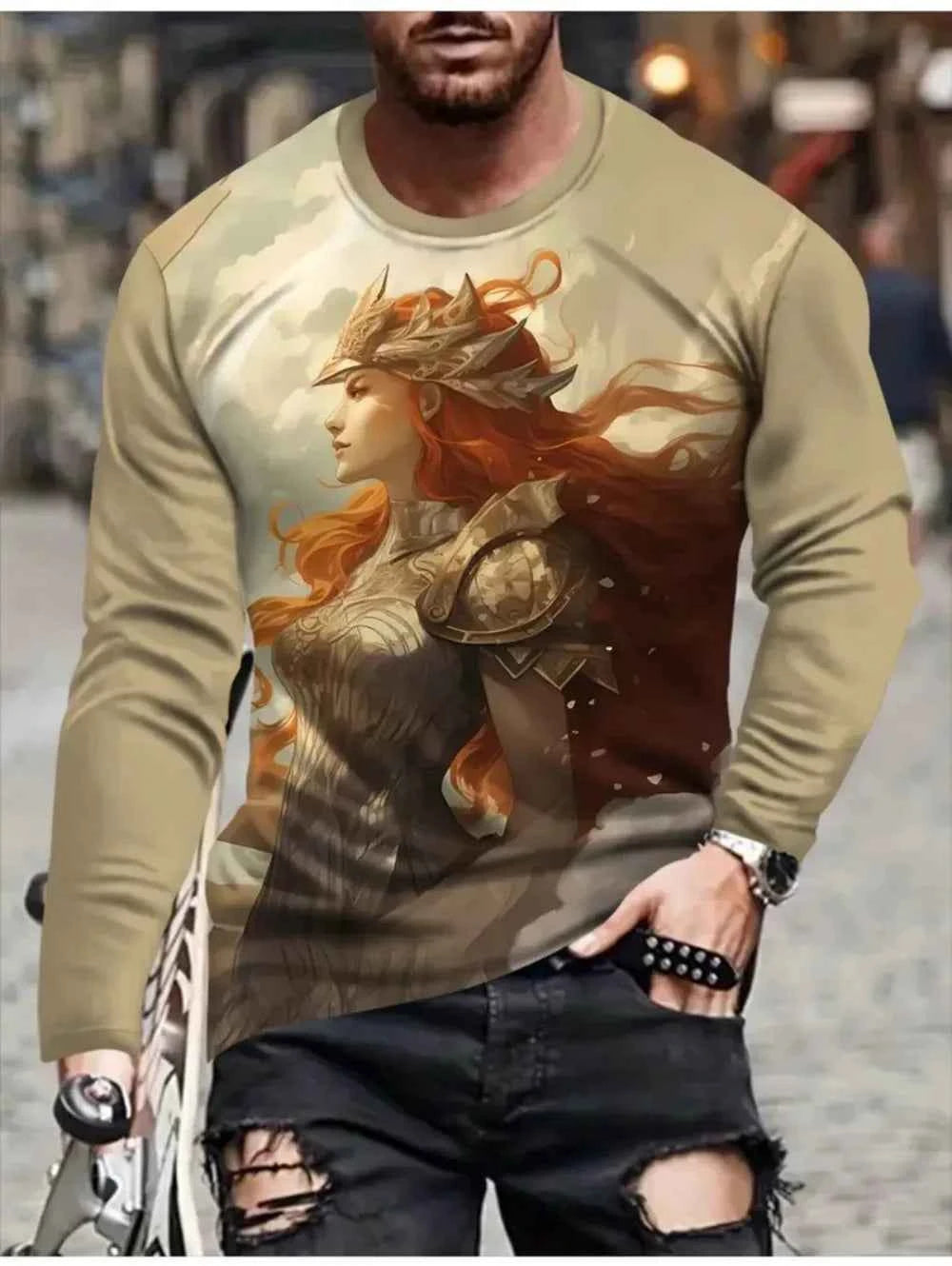 Men Cool Mythical gods Characters Graphics shirts