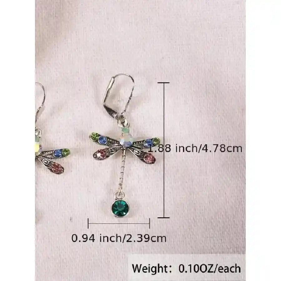 Dragonfly Dangle Earrings - Pedlar's Attic
