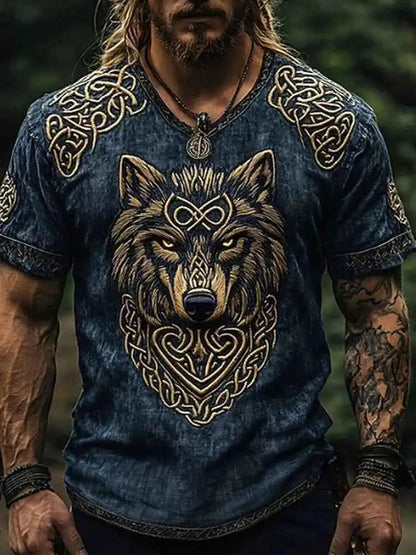 Wolf Viking T-shirt - Pedlar's Attic
