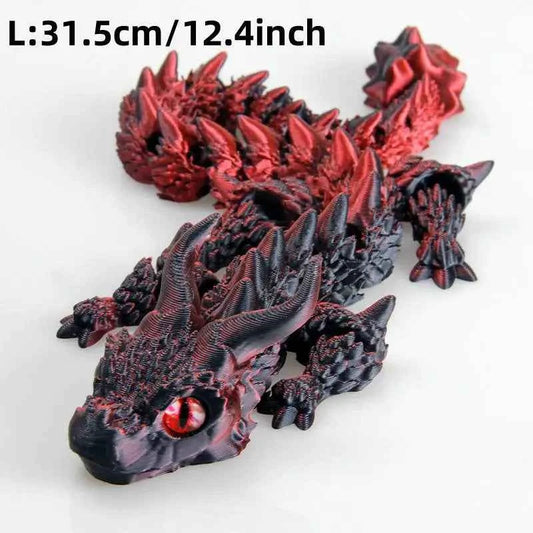 3D Printed Dragon，Vivid Eyes - Pedlar's Attic