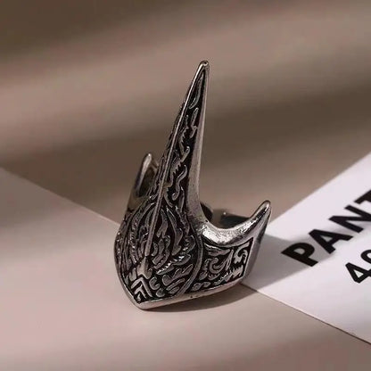 The Raven’s Passage — Adjustable Bird Skull Ring