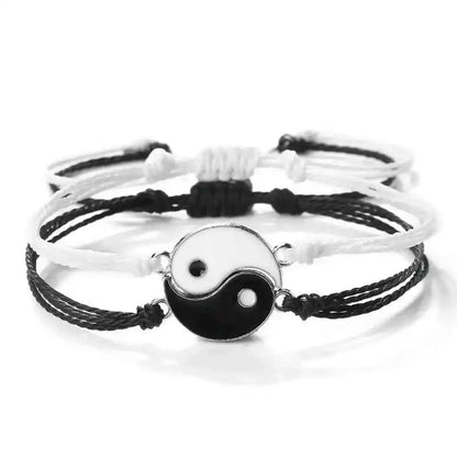 2Pcs/set Dragon Tai Chi Gossip Braided Bracelets lots of styles - Pedlar's Attic
