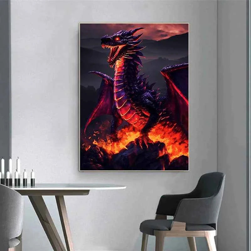 Fantasy Dragon Mythical Animal Posters and Prints
