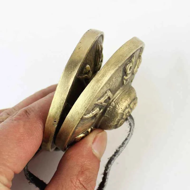 Cymbals Meditation Gong Tibetan Tingsha Sanskrit Brass Chime Bells for Spiritual Healing Mindfulness Yoga Buddhist