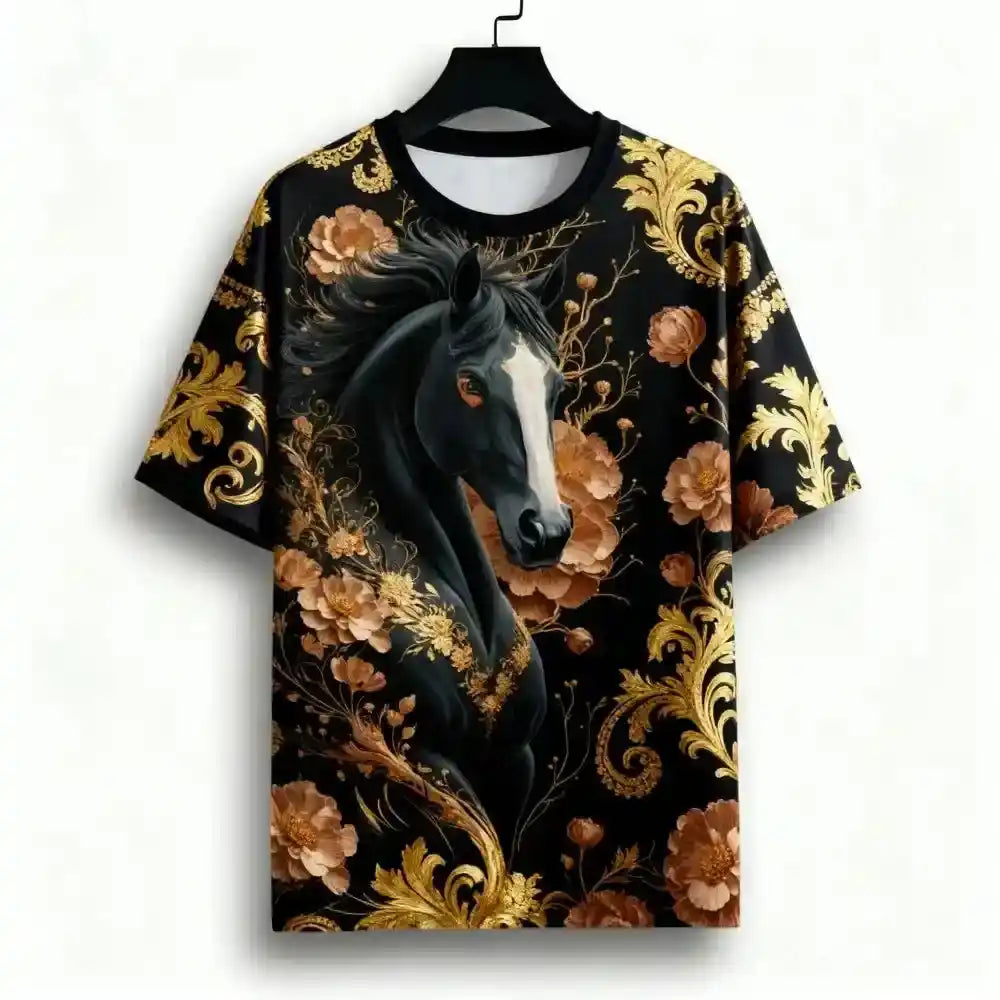 Wild Spirit – Horse 3D Print Unisex Tee
