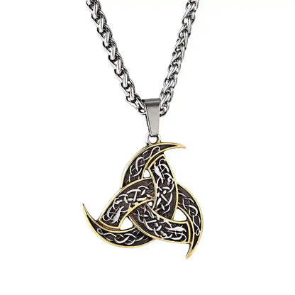 The Triskelion — Triple Crescent Celtic Norse Amulet Necklace