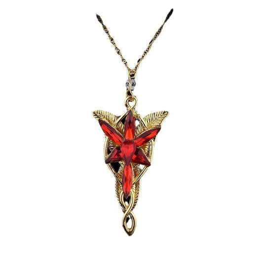 Surrounding Fairy Princess Grey Twilight Star pendant necklace