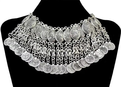 The Wanderer's Collar – Tibetan Boho Statement Necklace