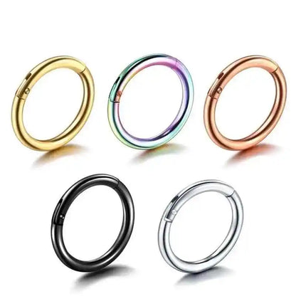 5pcs Punk Stainless Steel Piercing Creative Earrings - Pedlar's Attic