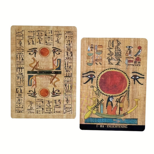 Egyptian Gods Oracle Cards Divination Board Game Tarot Cards