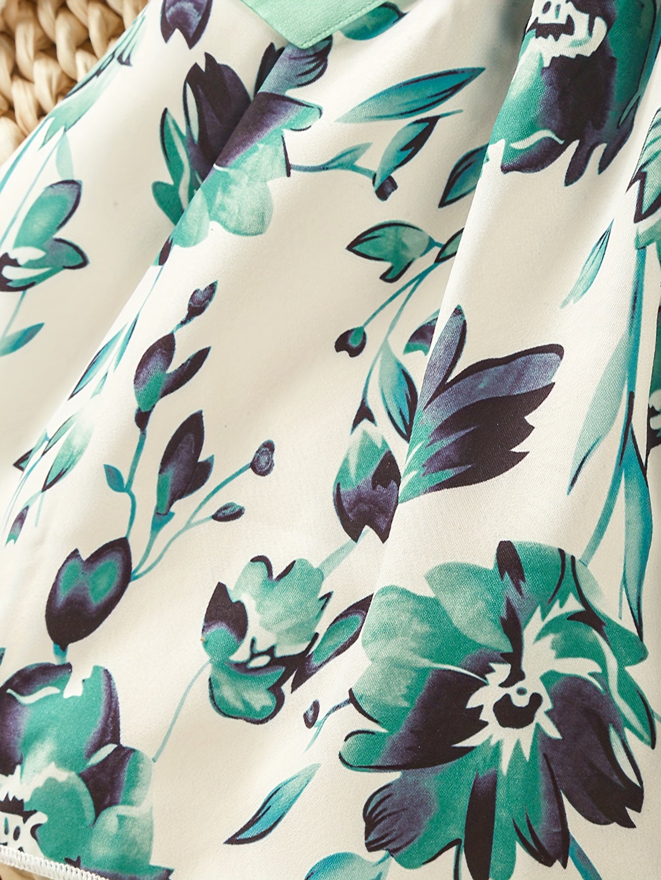 Baby Girls Cute Butterfly Graphic Print Ruffled Sleeve Belted Dress, Kids Summer Comfortable Clothes