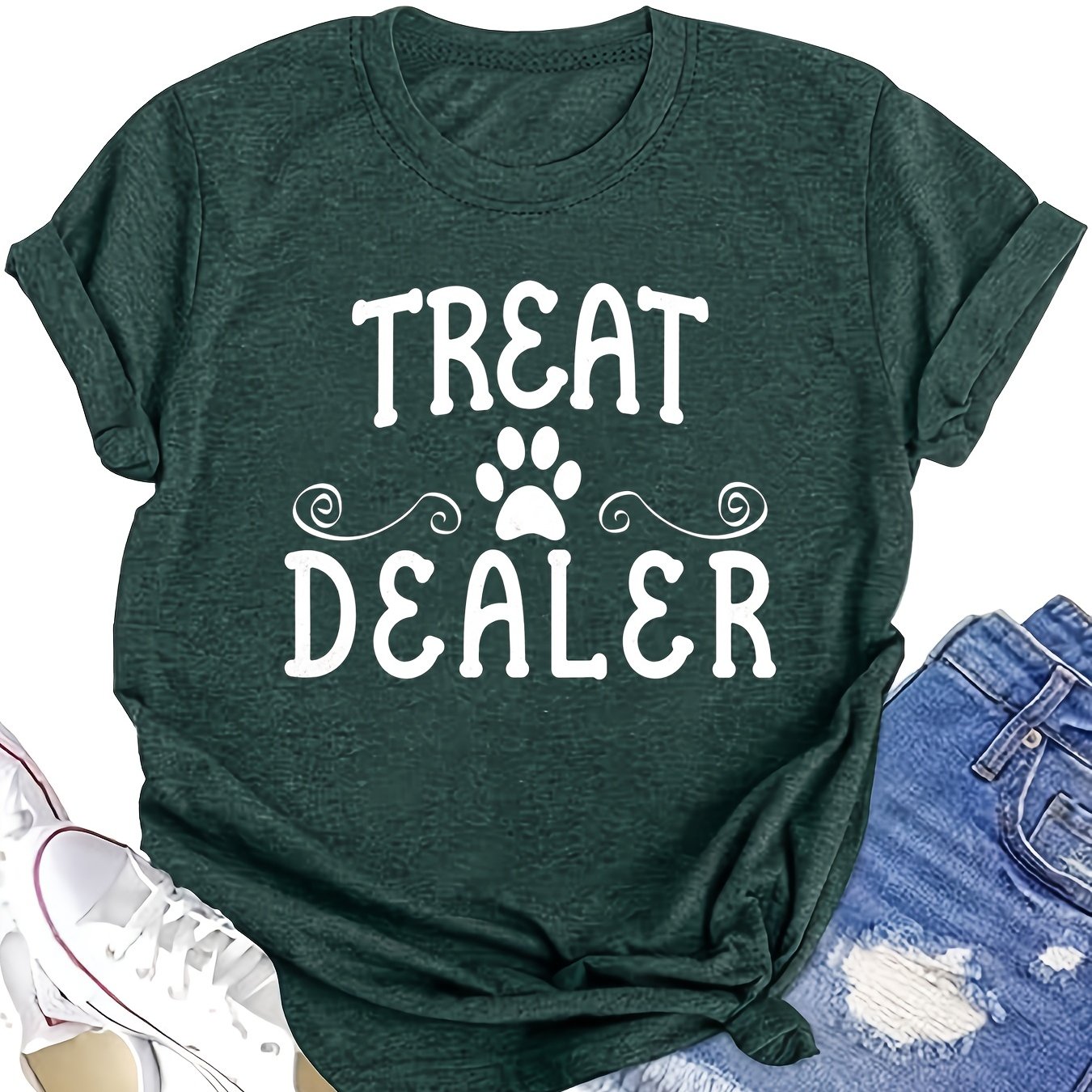 European and American Fashion Printed Women's T-shirt