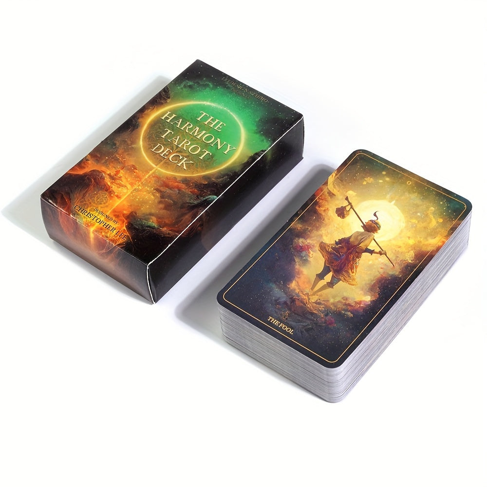 The Harmony Tarot Deck, Divination Table Games, Family Party Entertainment Game Cards, gaming gift