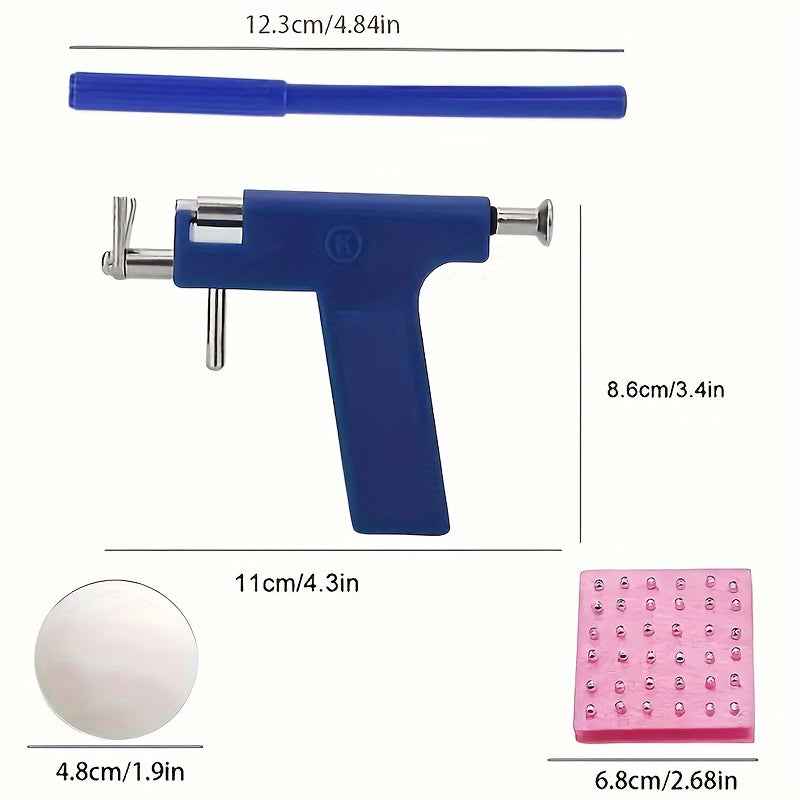 98-Piece Professional Ear Piercing Kit with Stainless Steel Studs - Pedlar's Attic