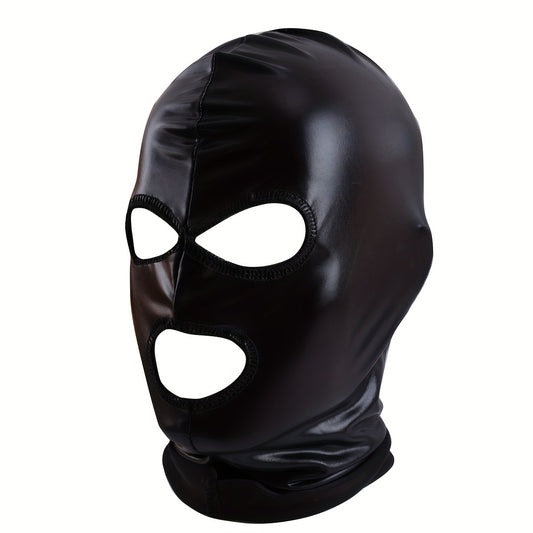 Cosplay Men's Mask Halloween Headwear PU Leather Hat Soft Headgear Bar Performance Game Props Perfect For Outdoor Party Activities