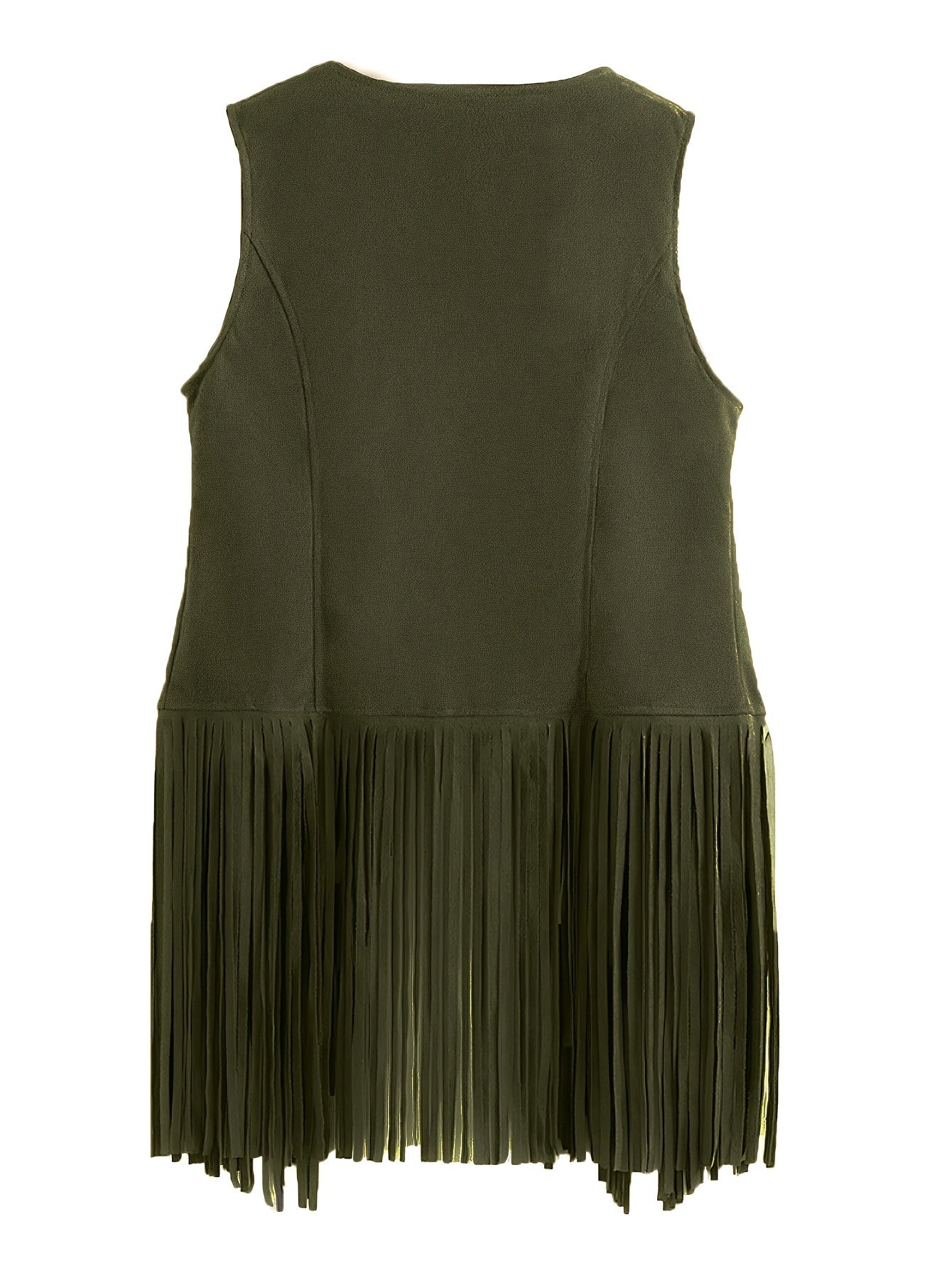 Bohemian Chic Fringe Hem Jacket - Flowy Open Front & Sleeveless - Perfect for Spring & Summer - Womens Boho Clothing Staple