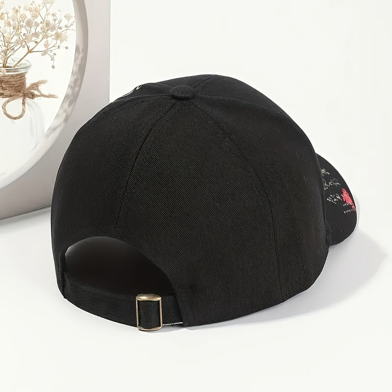 1pc Chinese Style Oriental Dragon Print Baseball Cap
