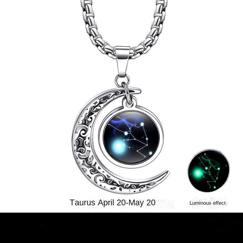 The Zodiac, Necklace for Men Stainless Steel Mens Necklaces Set Jewelry Gifts With Chain And Pendant, Multiple styles